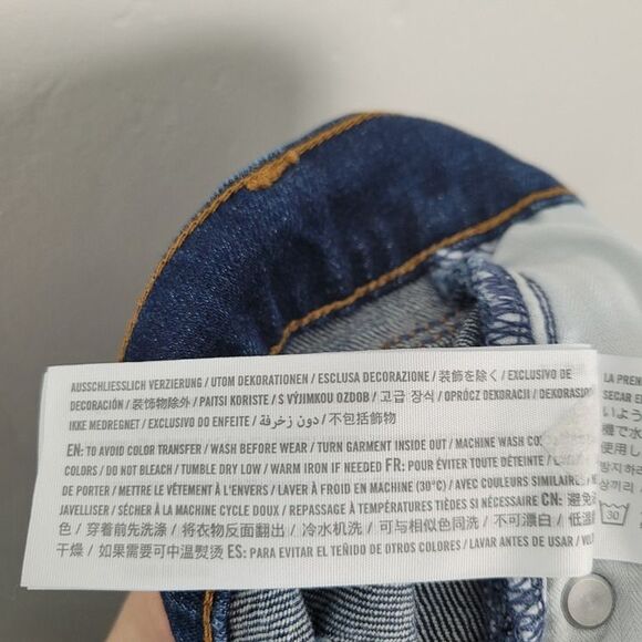 Abercrombie & Fitch Size 32 The Ankle Straight Ultra High Rise Jeans Blue - Picture 11 of 12